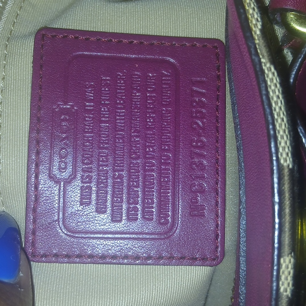 Coach Brooke Carryall Red and Tan Shoulder Bag - Picture 13 of 13